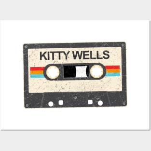 kurniamarga vintage cassette tape Kitty Wells Posters and Art